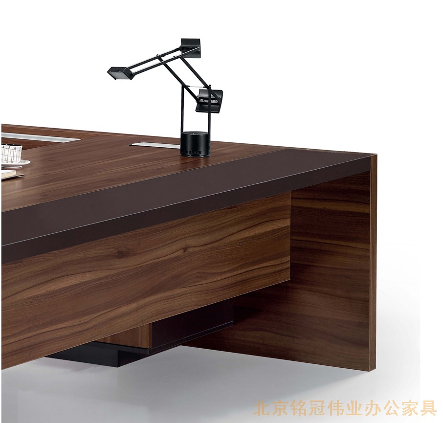 枫木面板式总裁办公桌简约现代大班台