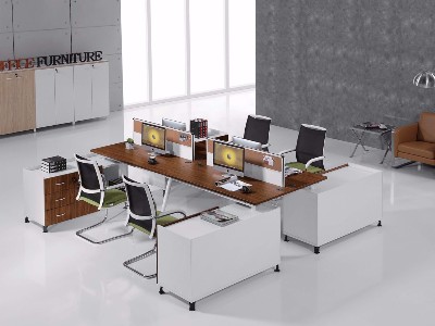 简约现代屏风隔断4人工作位组合办公桌